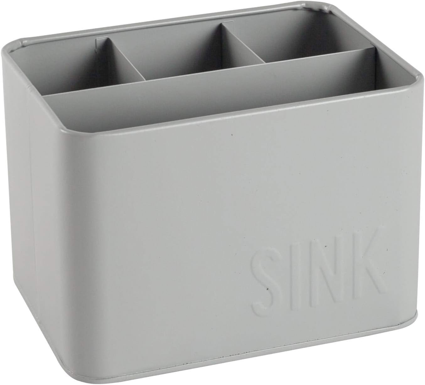 Brabantia 117503 Sink Organiser with Removable Tray, Dark Grey, 8.5 x