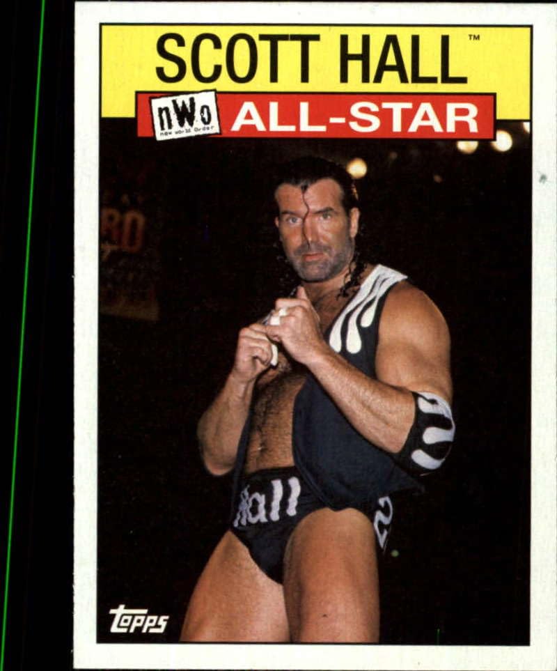 2016 Topps Heritage WWE WCW/nWo nWo All-Stars #1 Scott Hall - nWo Official Wrestling Trading Card