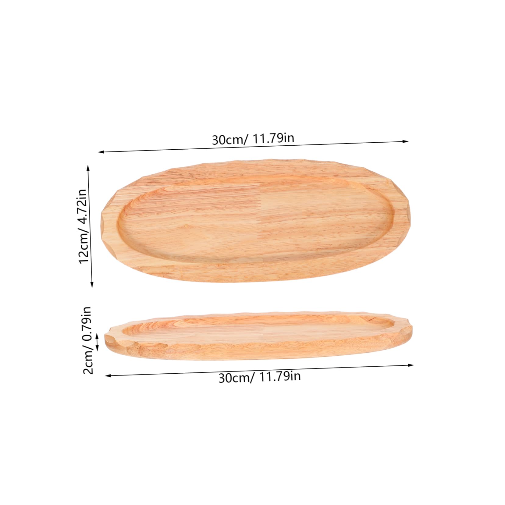 VICASKY Reusable Wooden Sushi Platter Elegant Boat Plate for Sushi Versatile Serving Tray for Parties Holidays and Gatherings Solid Design with Raised Edges for Food Stability