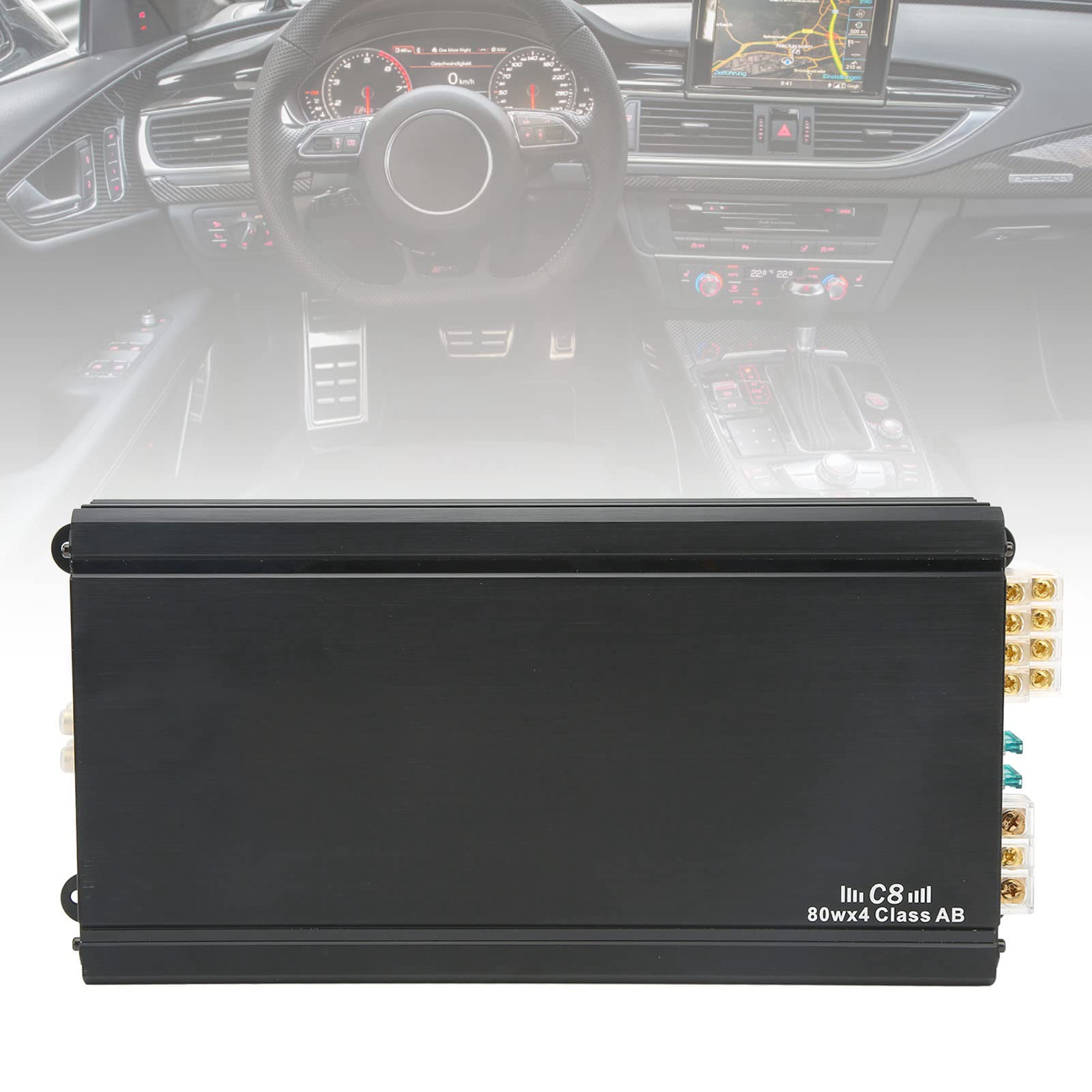Acouto 4 -kanałowy Wzmacniacz Samochodu 80W 4 Ohms Klasa AB Power Stereo Wzmacniacz dla Systemów Samochodu