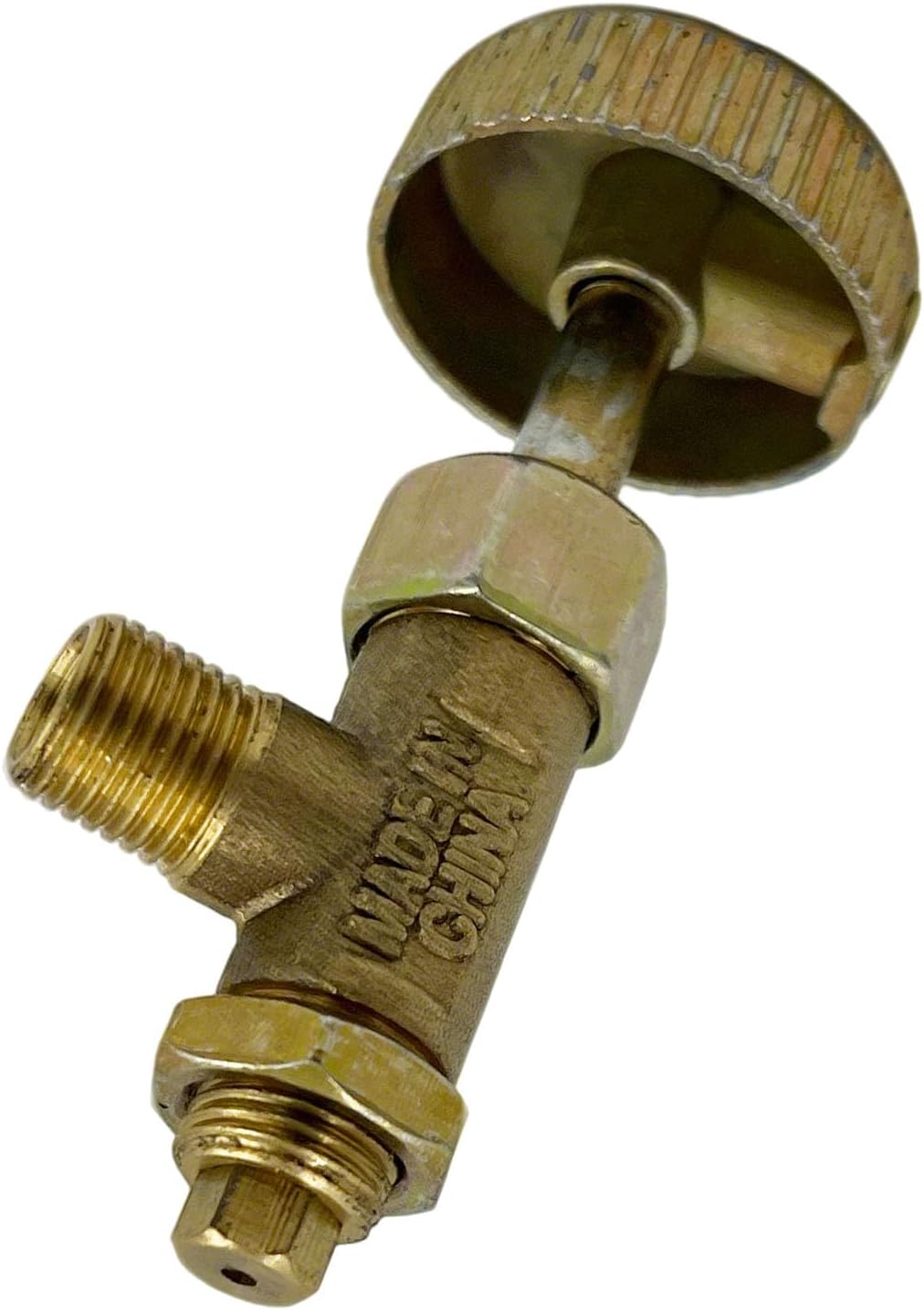 MENSI Propane Heater Stove High Pressure Gas Valve Replacement Parts Brass Gas Control Needle Valve With Knob 2PCS
