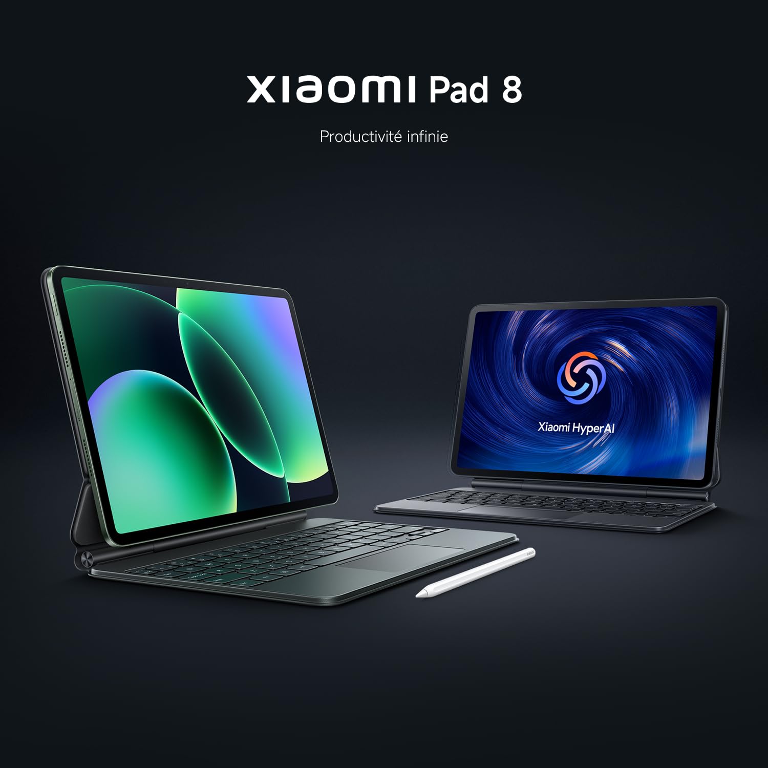 XIAOMI Pad 8 Tablette 11.2'' 8＋128 Go Snapdragon® 8s Gen 4 - Gris | Écran 3,2K 144Hz clair, batterie 9200mAh(typ) durable, HyperAI, 3 ans de garantie, chargeur non fourni