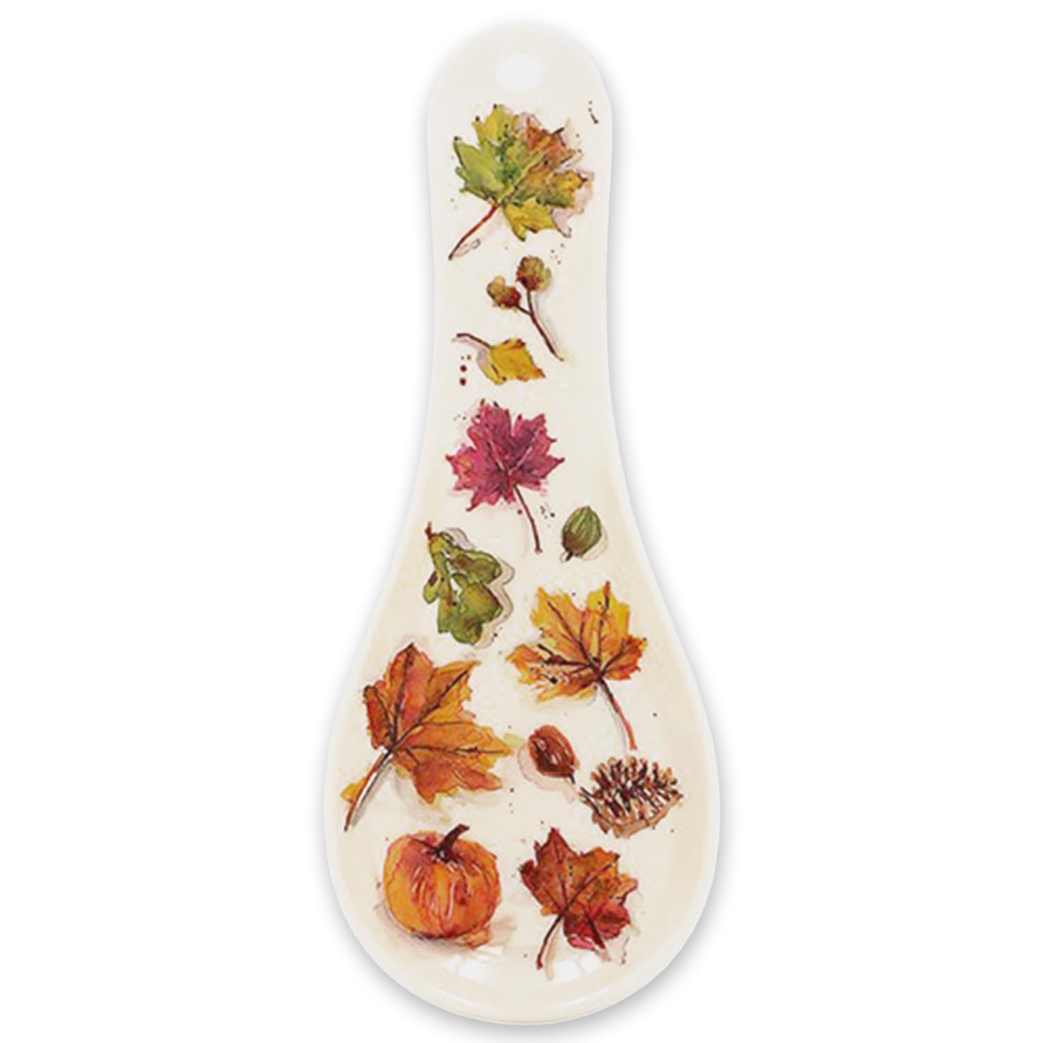 The Leonardo Collection Spoon Rest Autumn Leaves Design - Melamine