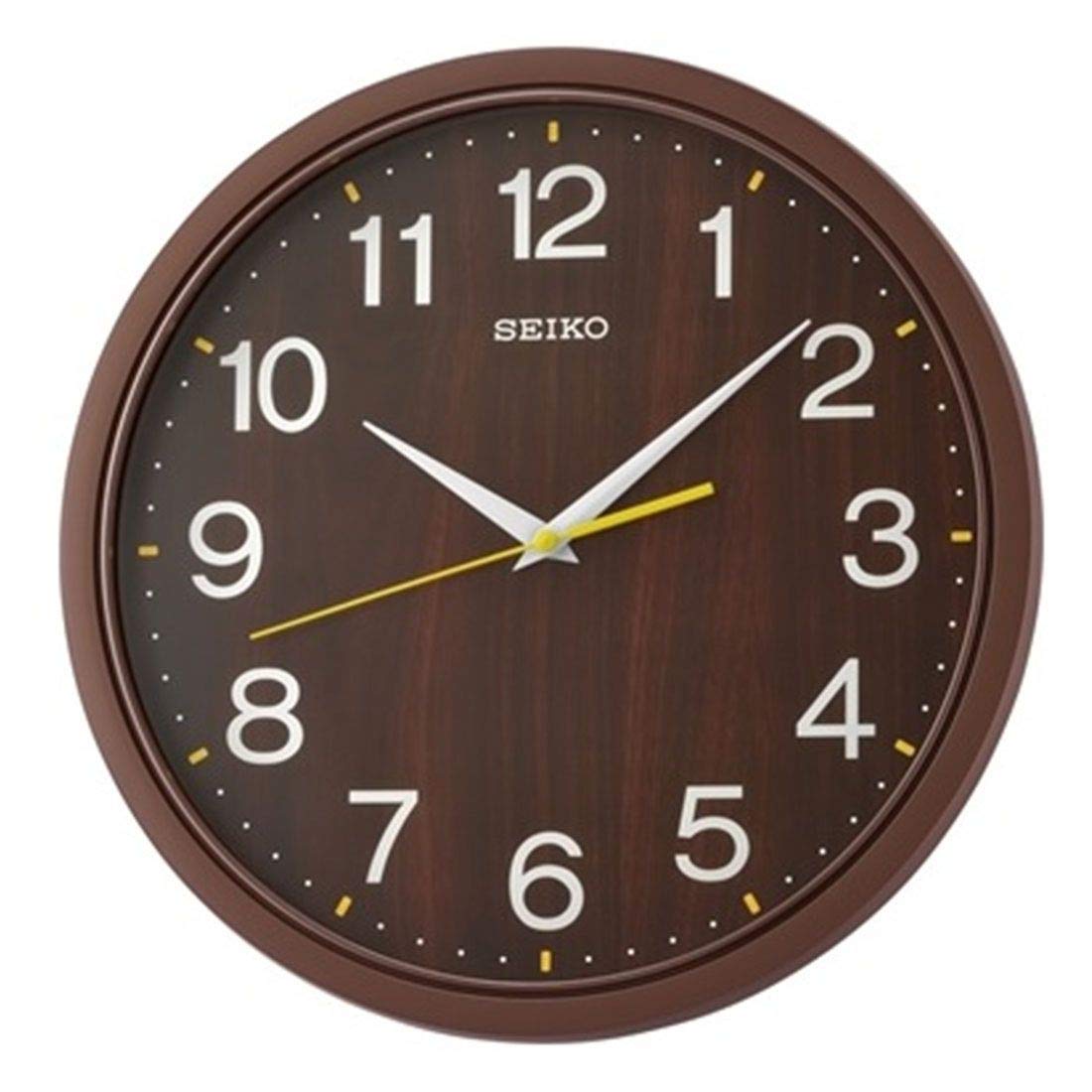Amazon.co.jp: SEIKO 壁掛け時計 35×4.5cm ブラウン : ホーム