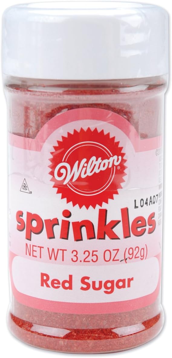 Wilton Sprinkles, Red Sugar, 3.25 Ounces Grocery