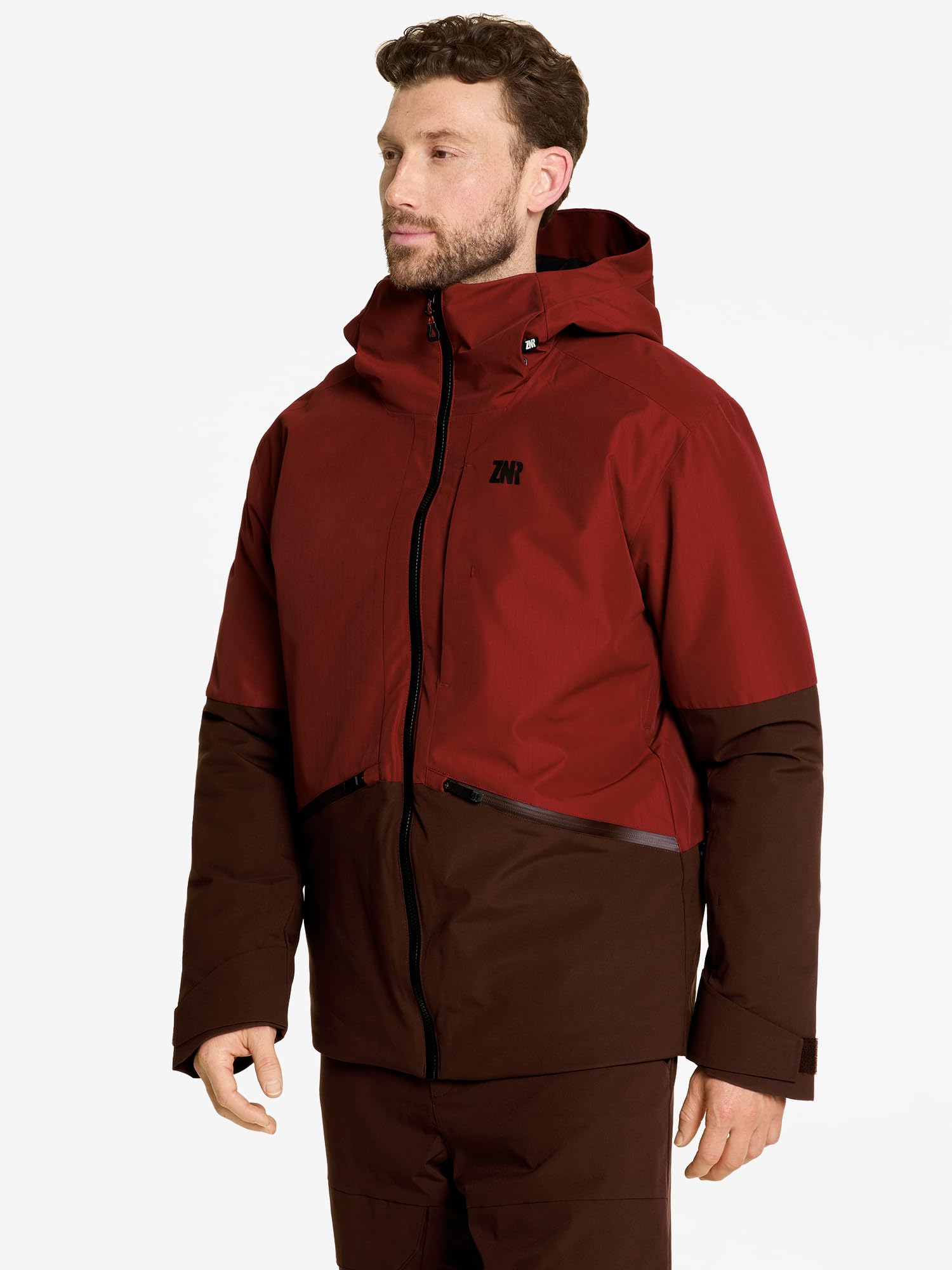Ziener Herren Rikkard Ski-Jacke/Freeride | PFC frei, Wolle, wattiert