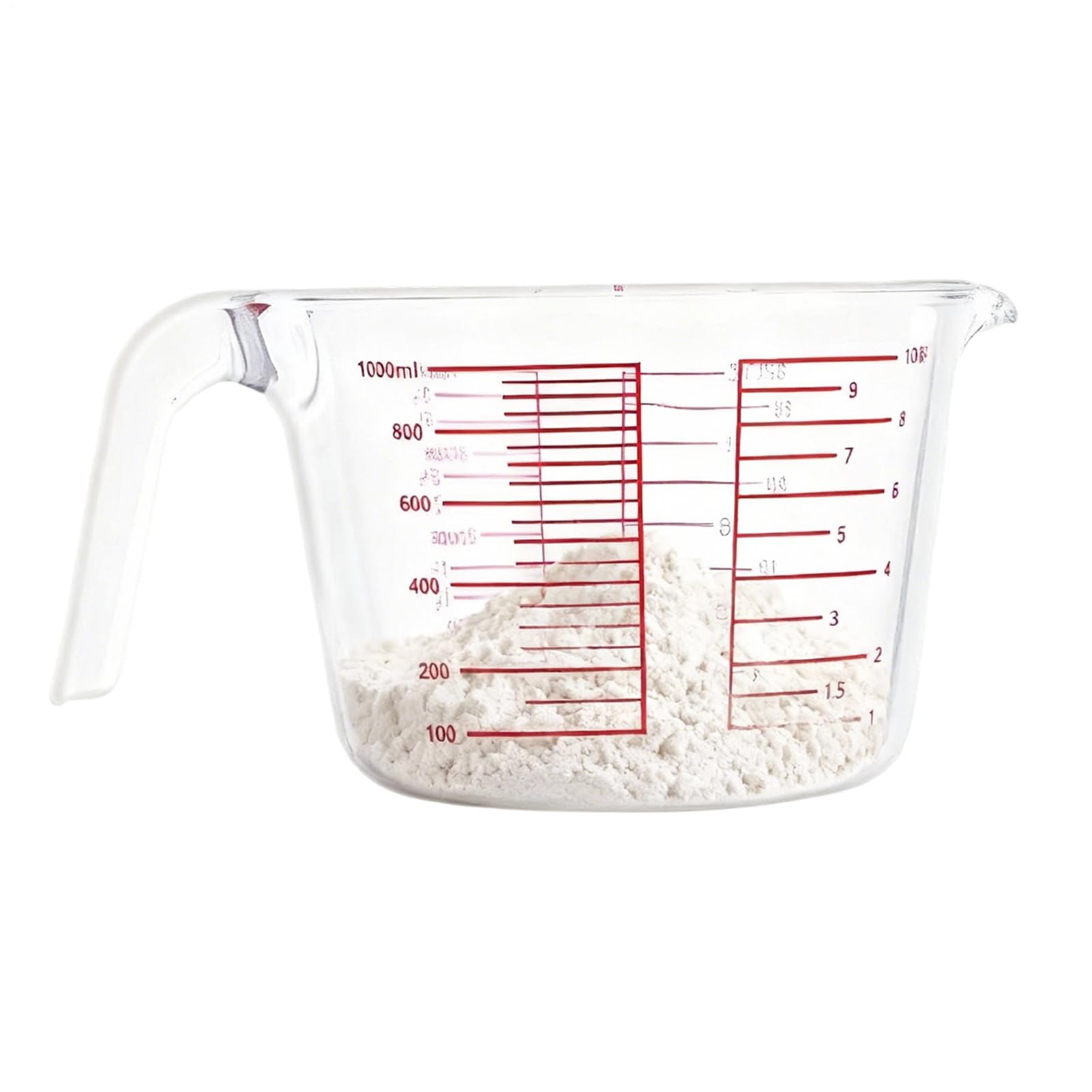 Tasse à mesurer en verre, cuisson précise, 15,5 x 11 cm, carafe graduée en verre, carafe graduée en verre, précision claire, pour tâches de cuisson, préparation des repas, préparation de recettes