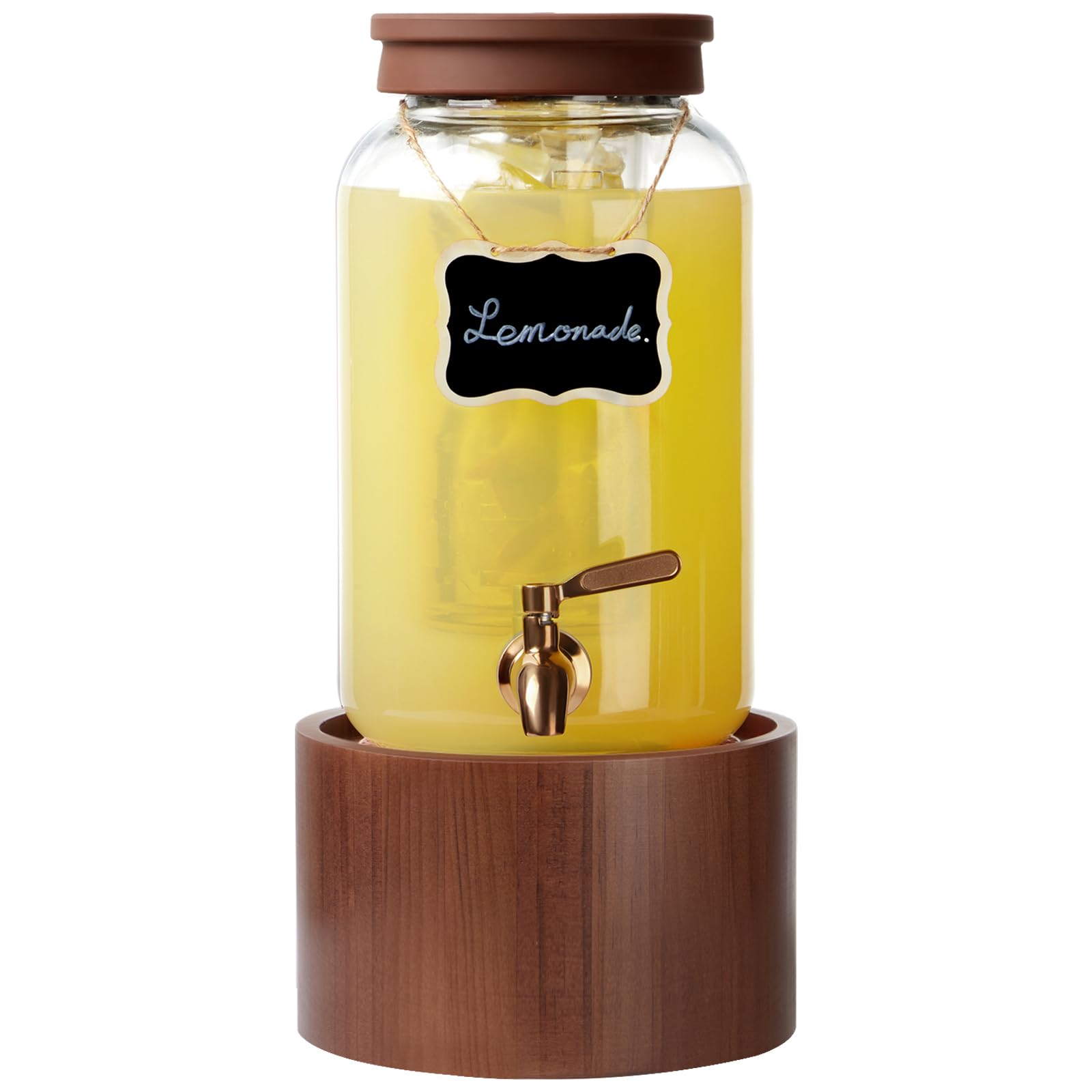 Photo 1 of Spreccio 1 Gallon Glass Drink Dispenser with Spigot