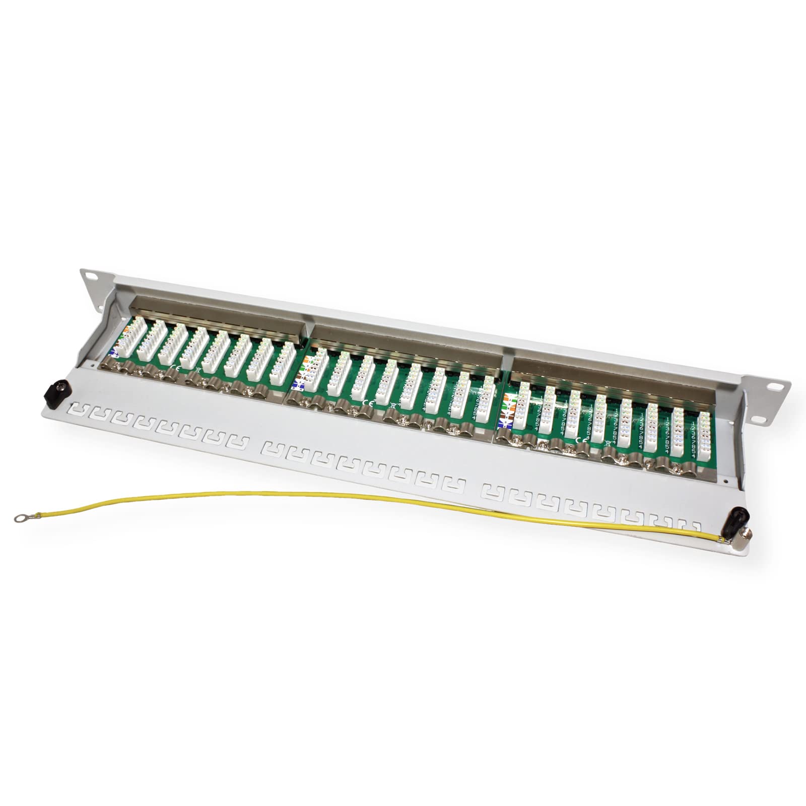Value | Panneau de Brassage Cat.6A 19" | 24 Ports | STP | Gris
