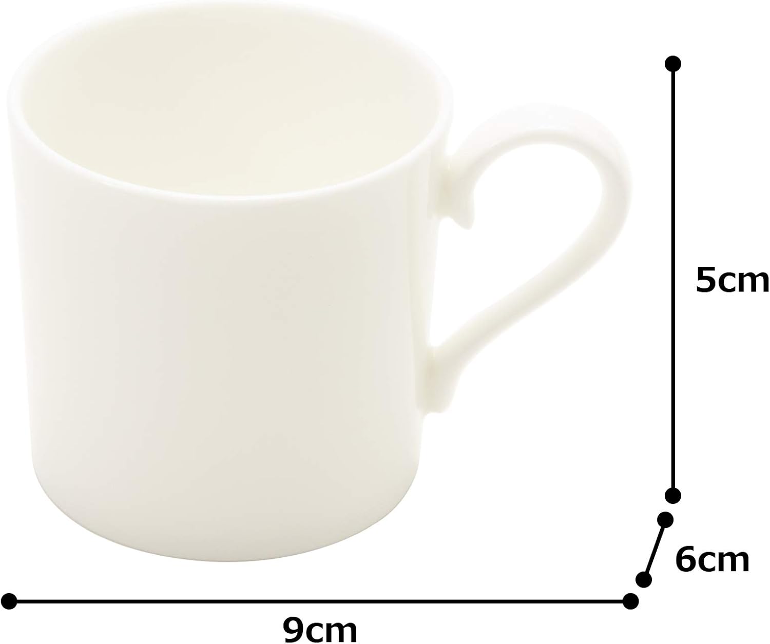 Narumi 9265-2511 Royal Coat Cup Saucer, White, 3.3 fl oz (110 cc), Espresso, Microwave Warming, Made in Japan
