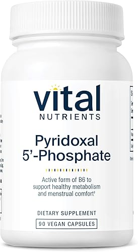 Vital Nutrients - Pyridoxal-5 Fosfato - Vitamina activada B6-90 Cápsulas Vegetarianas por Botella - 50 mg