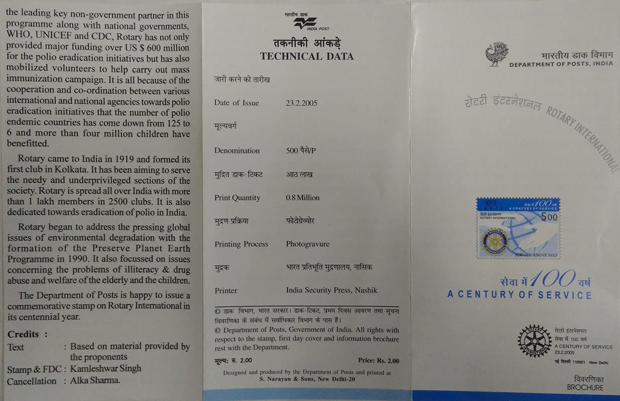 Centenary of Rotary International.(BR)