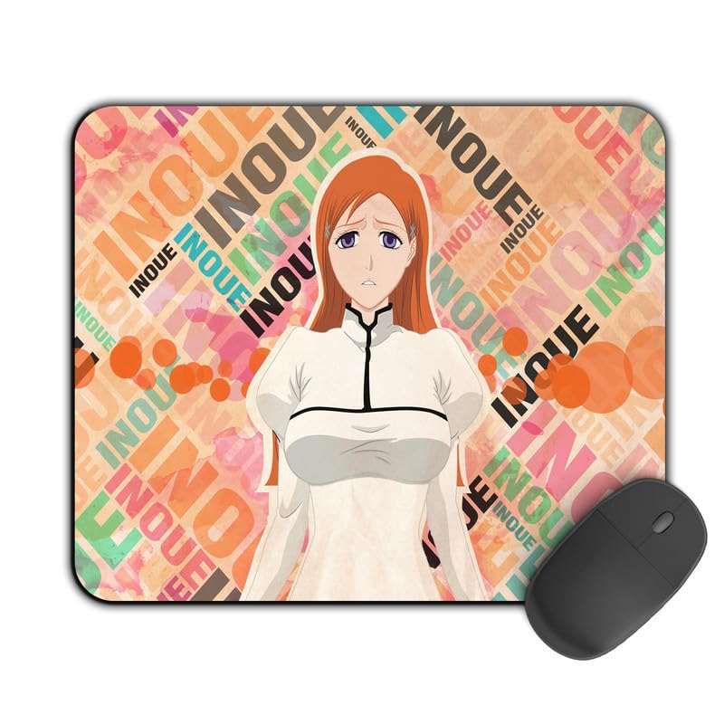 Image of Printed Designer Mouse Pad Sad Orihime (200MM X 240 X 3MM) Enhance Gaming and Work Performance Comfortable and Precise Non-Slip Water Proof Bleach Mouse Pad.