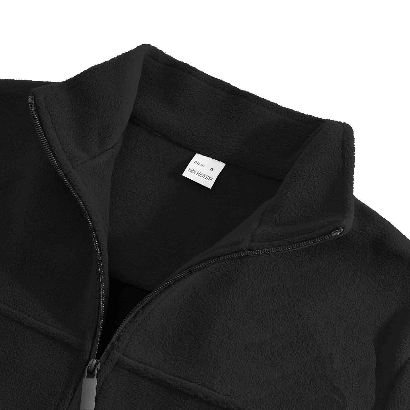 Giacca Pile Polare Uomo Sherpa Felpa Calda Con Zip Manica Lunga Sweatshirt | Tessuto pile soffice, interno sherpa termico, zip frontale, manica lunga, vestibilità regular, comfort quotidiano uomo