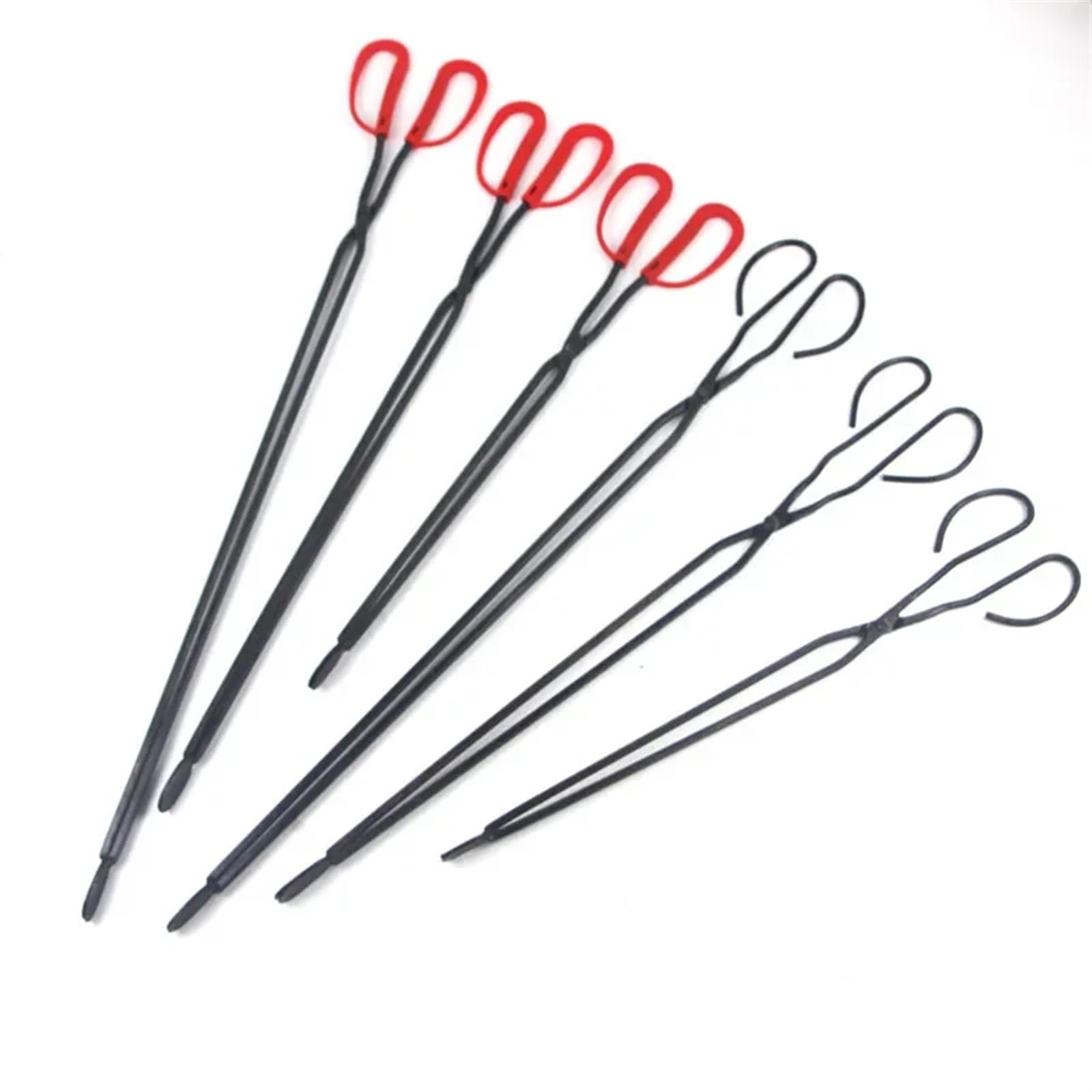 Feuerstellenzange BBQ Home Feuerzange mit langem Griff, flach, Müllsammler, Handeisenzange, Reinigungsordner, Grill, Holzkohleklemme Camping(50cm)