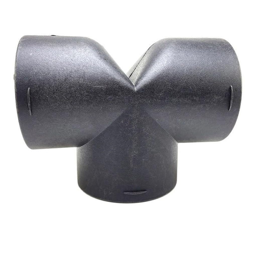 Samlng One Color 42Mm 60Mm 75Mm 90Mm Flap Vent Ducting T Piece Pipe Joiner Connector - Reusableplastic, Black,1Pcs(75Mm)