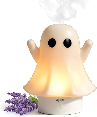 Cute Ghost Essential Oil Diffuser, 120ML Ultrasonic Cool Mist Humidifier with 7 Color Night Light & Auto Shut-Off
