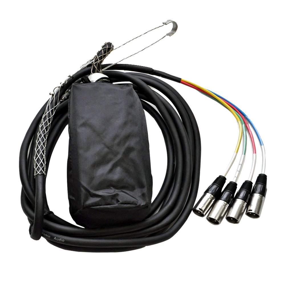 Seismic Audio - SASH-4x20-4-kanałowy kabel XLR Send Sub Snake - 20 metrów