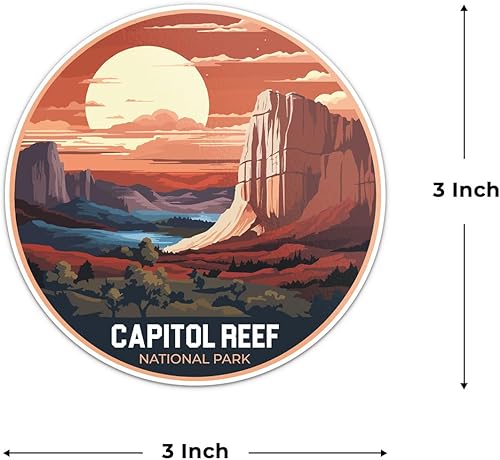 Miniatura 9 de Adhesivo de vinilo impermeable para parachoques de automóvil, laptop, equipaje, botella de agua, pared y ventana, tamaño - 3 x 3 pulgadas