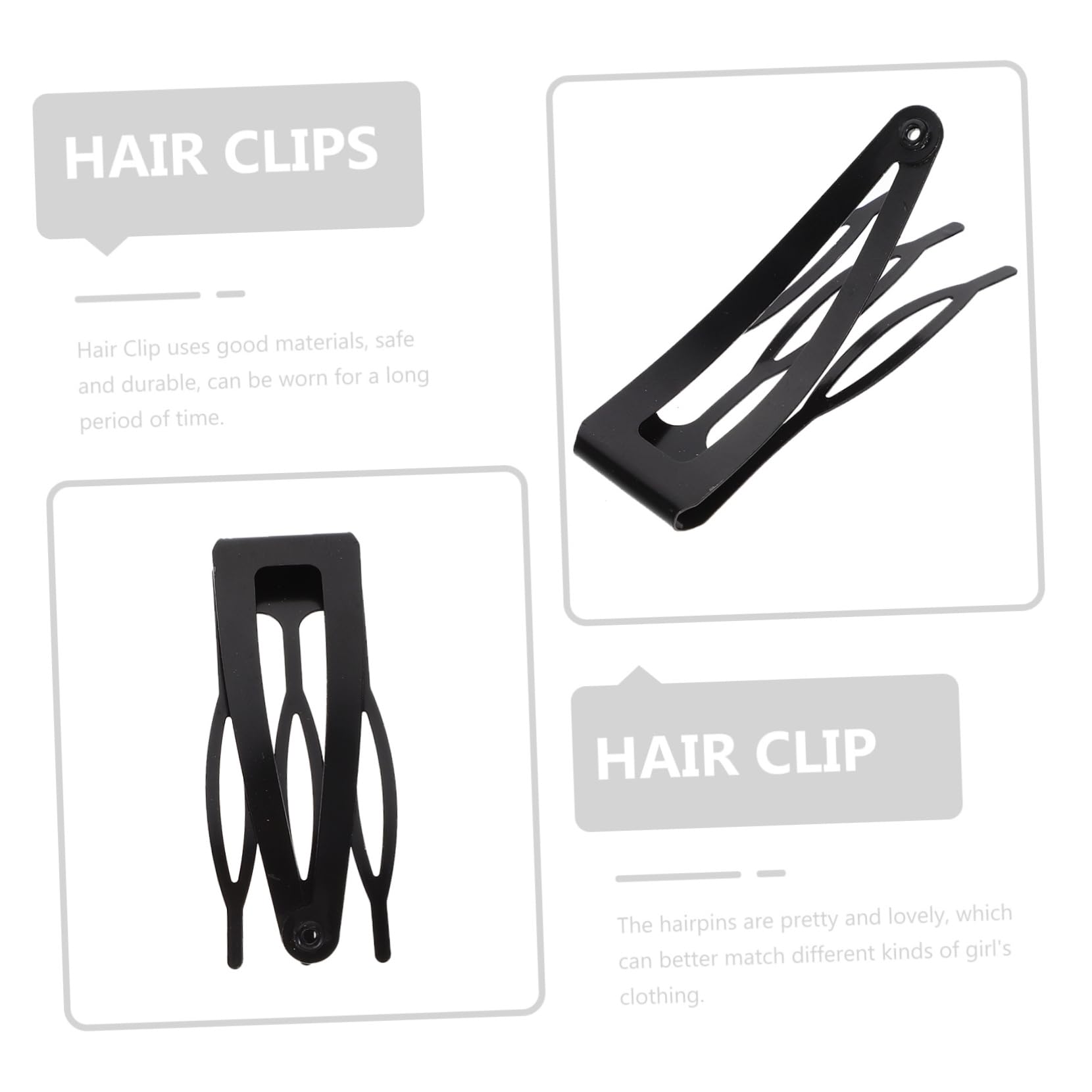 Hemobllo 40 Pinzas Pelo de Metal para Mujer y Niñas, Diseño Elegante y Creativo, Resistentes para Fijar el Cabello Suelto, Accesorios Prácticos y Delicados