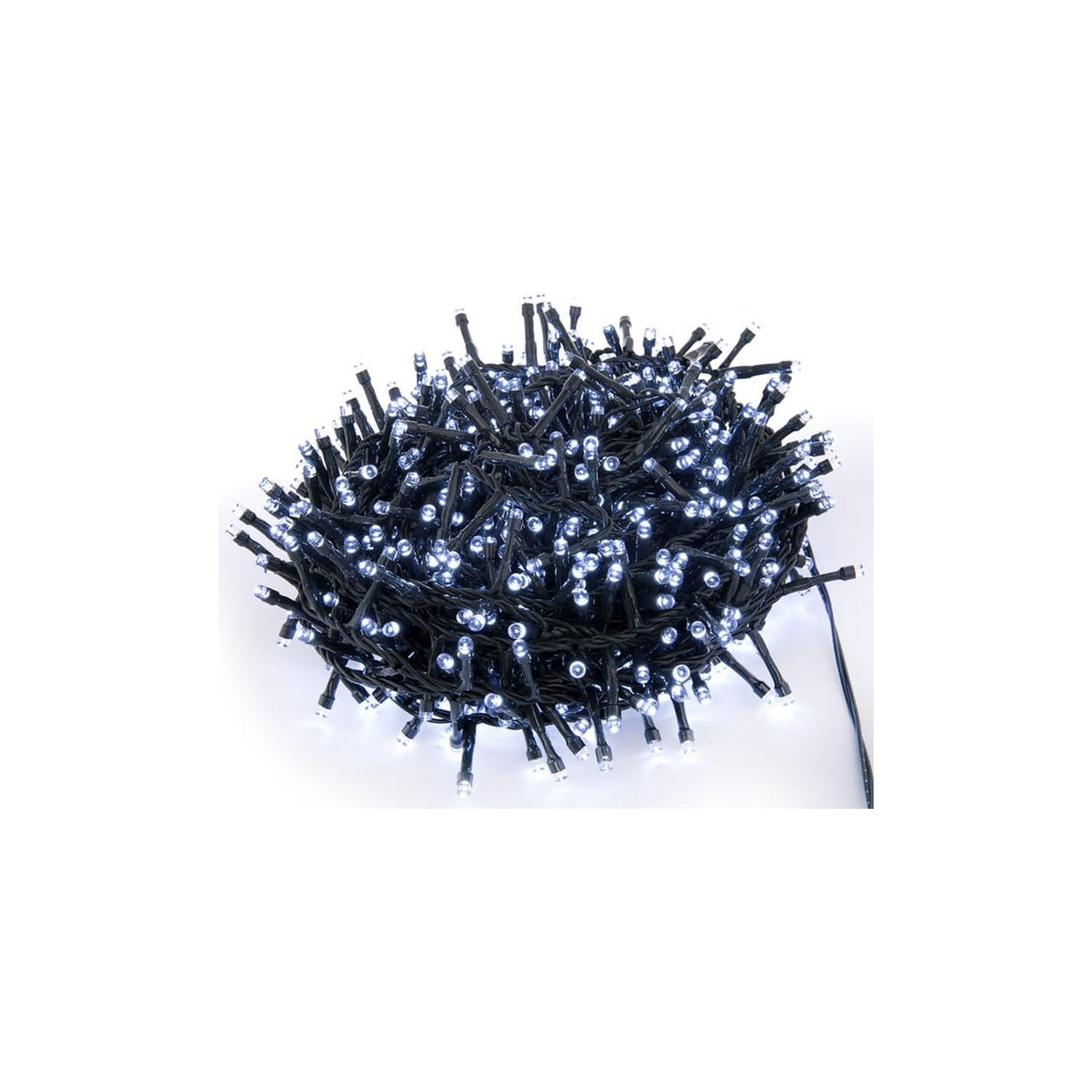 blendend Flat LED String Lights, 10 Meters, 3AA Batteries, Cool White; Ideal for Indoor and Outdoor Decoration at Parties and Events.