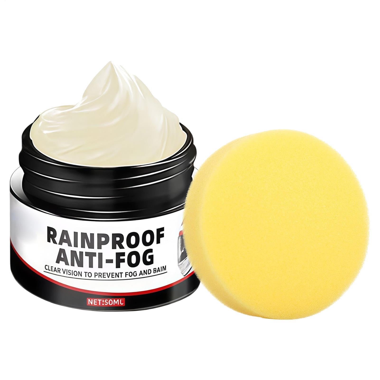 Helmet Anti Fog - 50g Quick Coating Cream | Waterproof Defogging Balm For Visor Eyeglasses Windshield | Long Lasting Clear Vision For Motorcycle Car Window Diving Swimming Outdoor Use