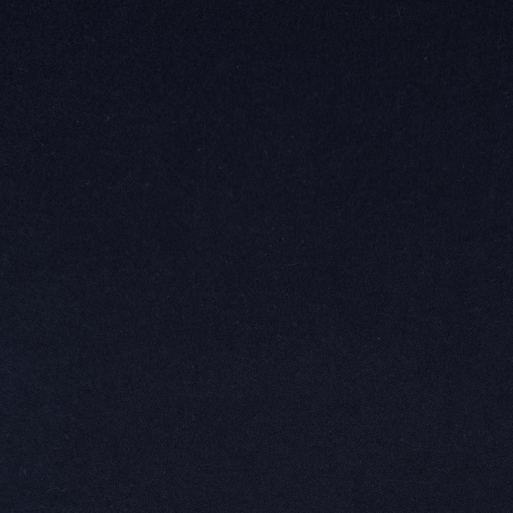Oh Sew Crafty Limited Navy Plain Flannel Winceyette Fabric 100% Cotton Soft Brushed Flannelette 110Cm Wide (Price Per Metre) (Navy)