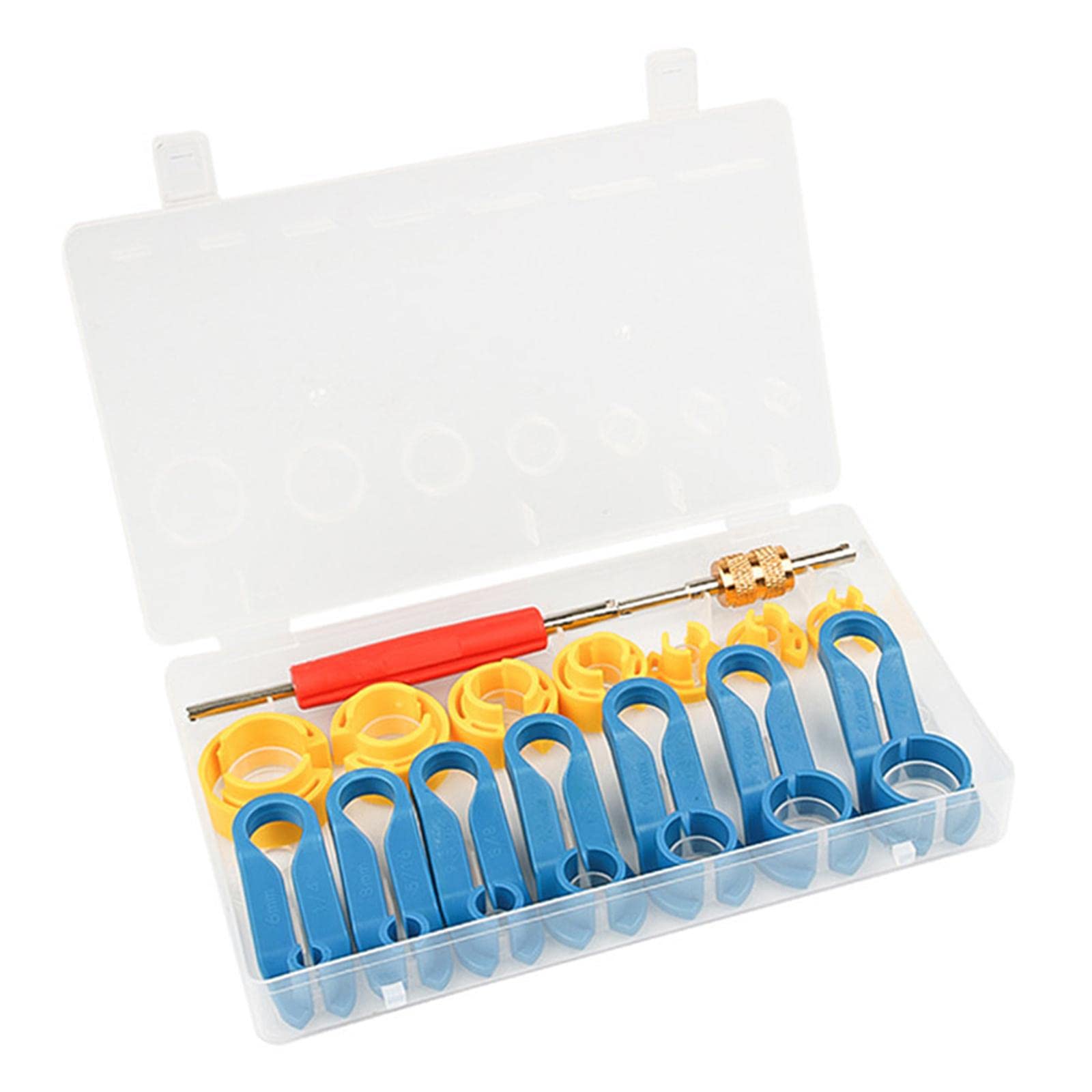 UJEAVETTE 16 Pieces AC Fuel Line Disconnect Tool Set for A/C Fuel Transmission Systems