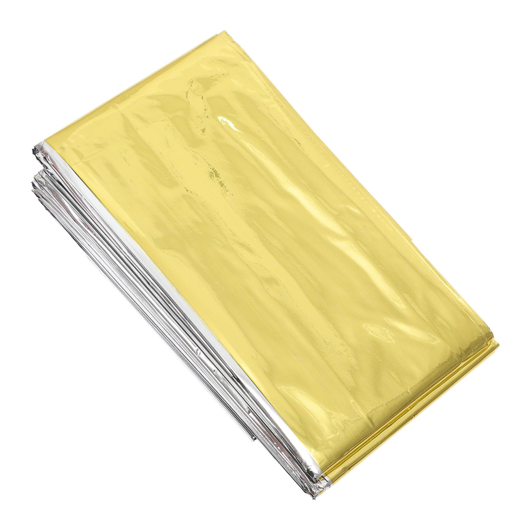 BRIGHTFUFU Survival Blanket 10pcs Outdoor Reflective Film Lightweight Emergency First Aid Blanket