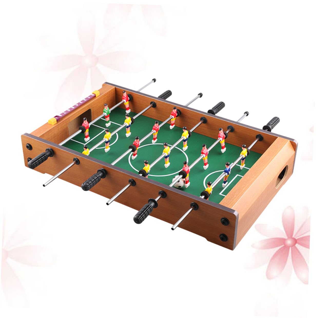 ULTECHNOVO Gioco da Tavolo Calcio Balilla Mini Sei Stecche in Mdf e Segnapunti, Portatile per Adulti, per Spazi Ridotti e Divertimento Desktop