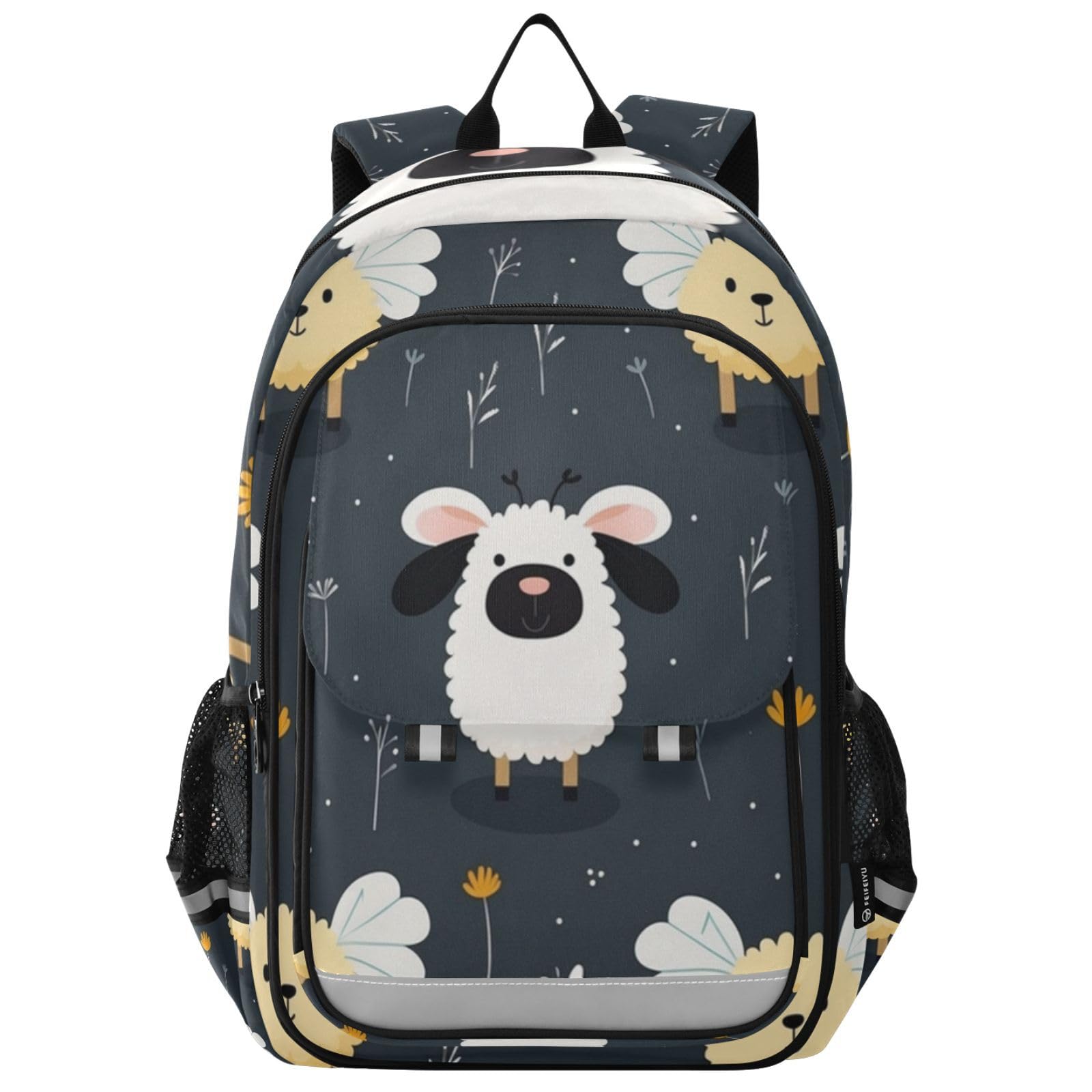 Sac à dos pour écolier papillon grand compartiment adolescents - 8