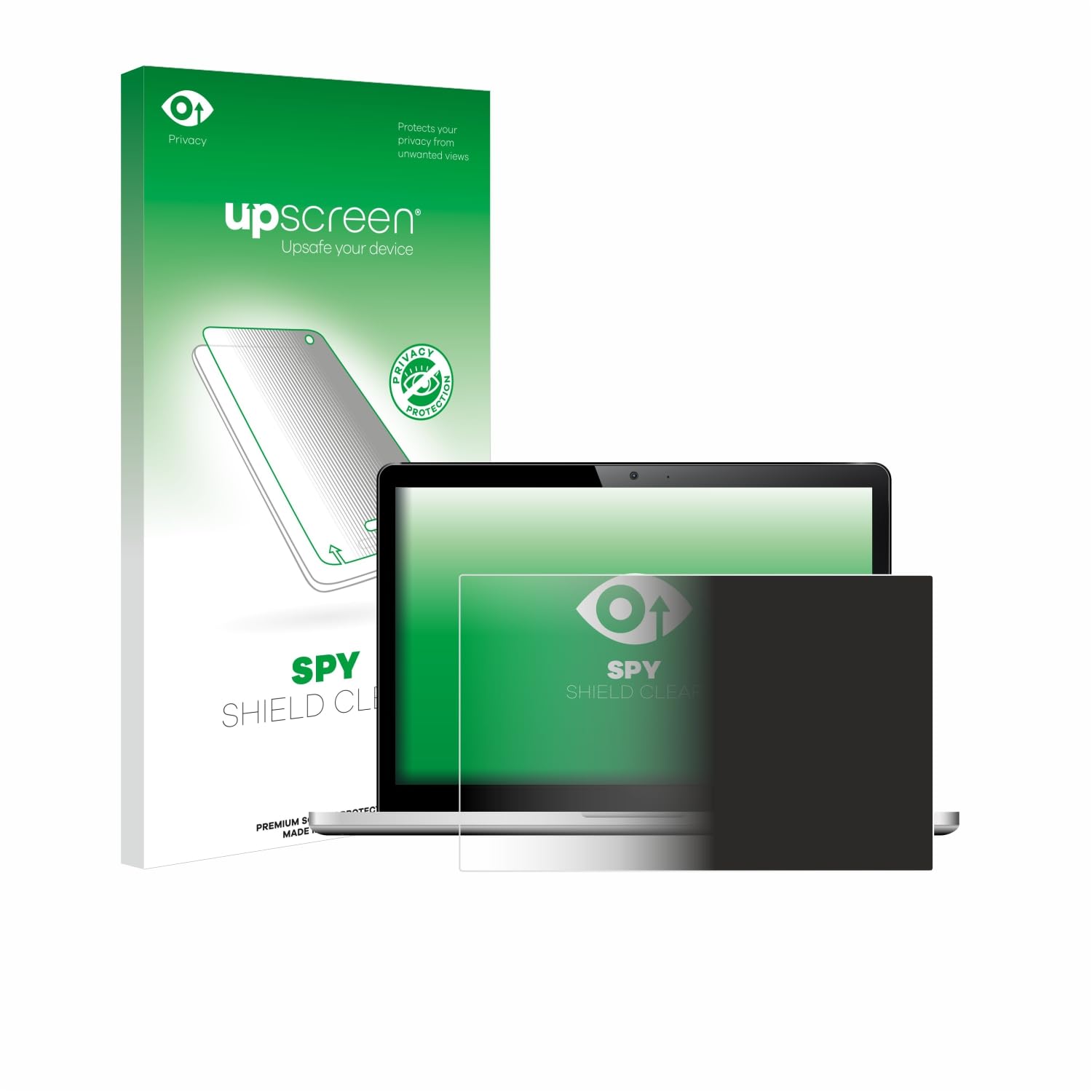 upscreen Pellicola Privacy per Displays 14" (35.6 cm) [310x175 mm, 16:9] | Per Notebooks, Anti-Spy Protezione Schermo Made in Germany, Anti-Spia Privacy Screen Protector Chiara