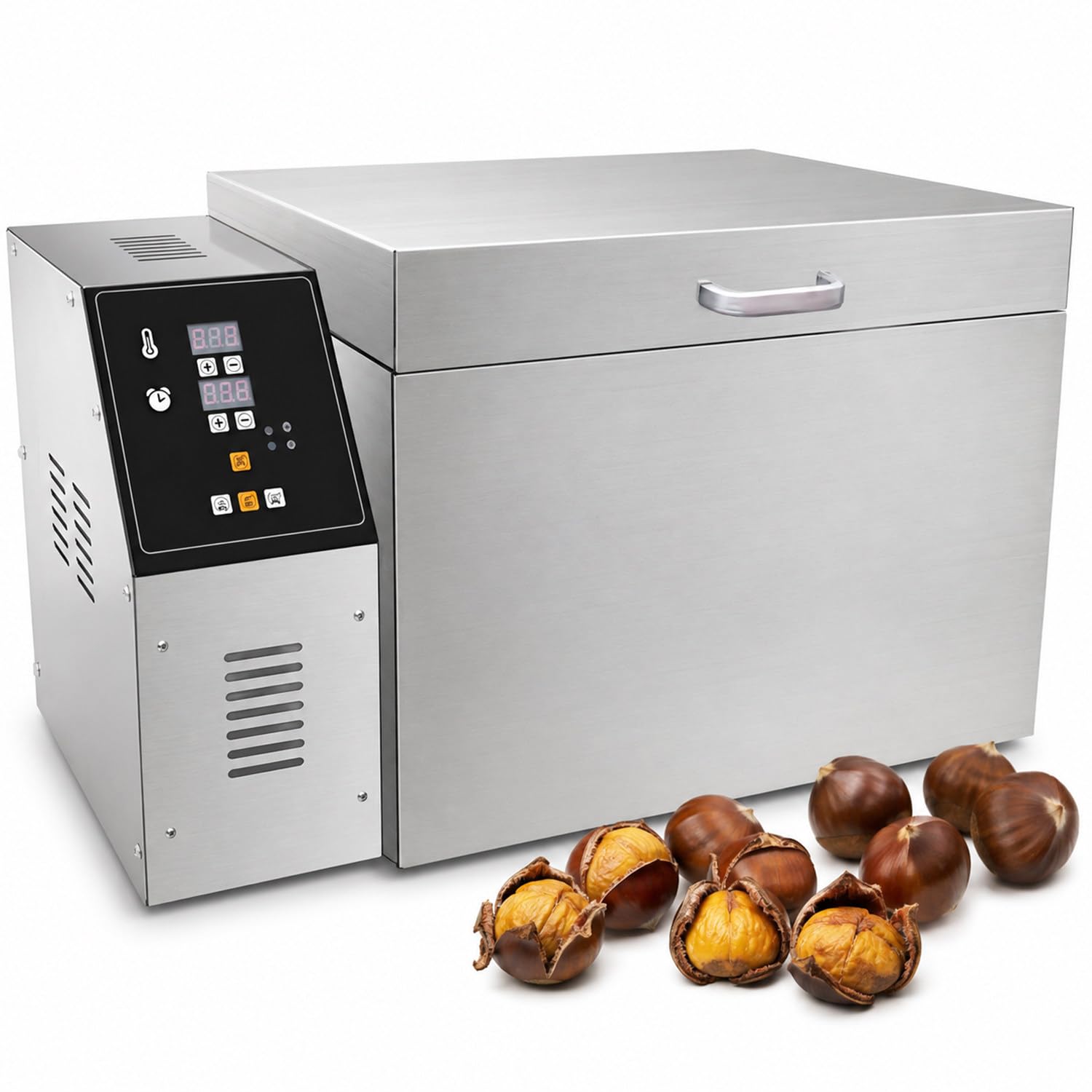 twostronking Peanut Roaster Machine, 1500/2200w Coffee Bean Roaster, Chestnut Roaster, 30-300℃ Adjustable, With LED Control Panel, 2.5/5kg Capacity, Forward and Reverse Rotation Switching type5