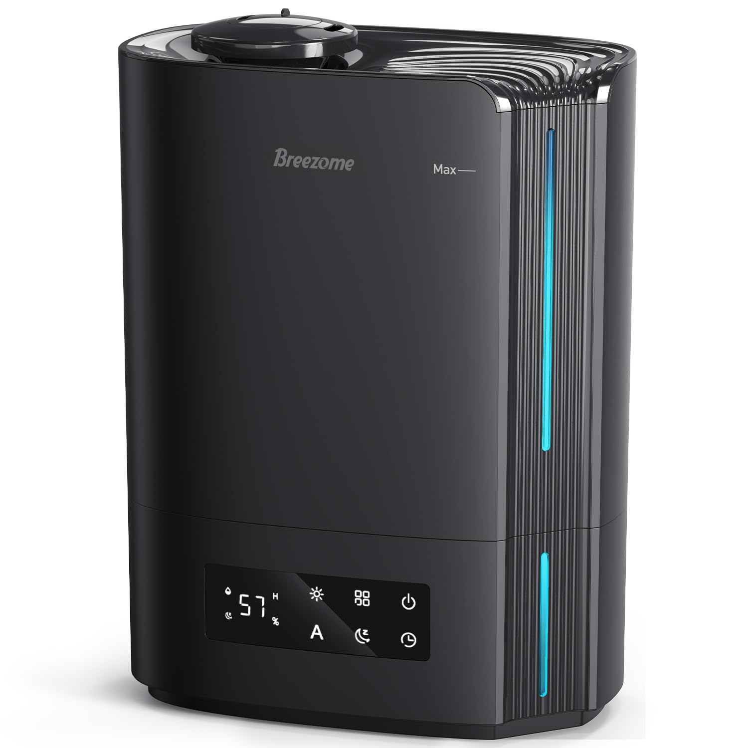 6L Humidifiers for Bedroom Large Room & Essential Oil Diffuser, Ultrasonic Top Fill Cool Mist Humidifiers for Baby, Plants, Nursery Last up to 60 Hours, Smart Humidistat Control, Quiet, Black