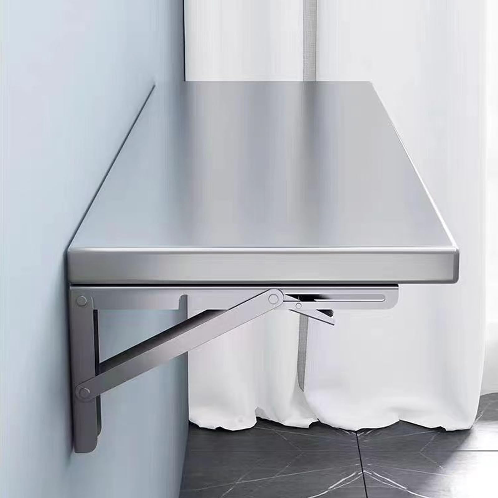Table pliante murale pour petits espaces afin de libérer la surface au sol