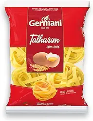Germani Alimentos Macarrão Talharim Médio Com Ovos Germani 500G Massa Talharim De Sêmola Com Ovos Pasta Tagliatelle Medie All Uovo Vermelho Um Ninho Delicioso De Sabor Receita Caseira Desde 1892
