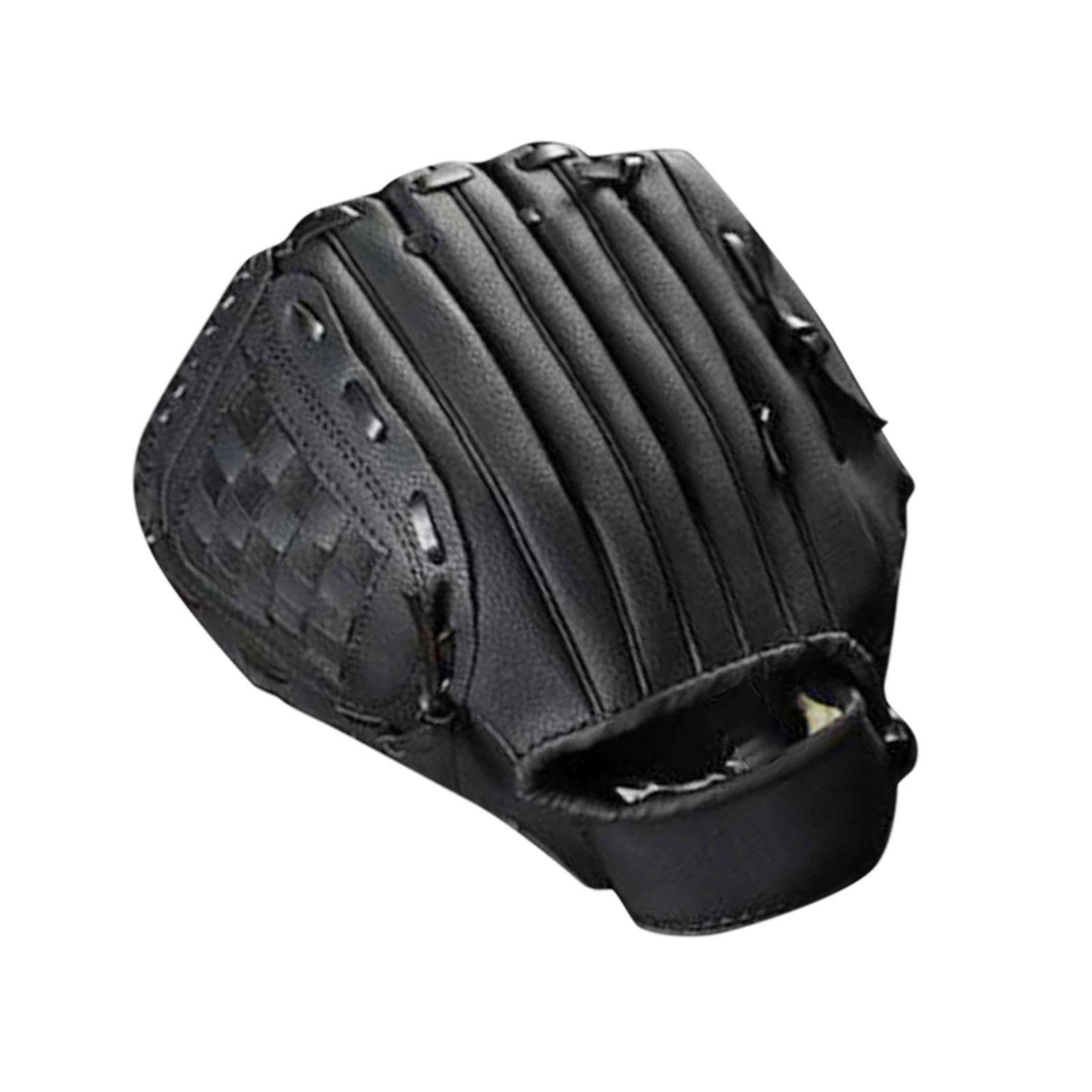 Softball-Handschuhe, für Jugendliche, Outdoor, Batting, Baseball-Handschuhe, Rechtshänder, Schwarz, 26,7 cm
