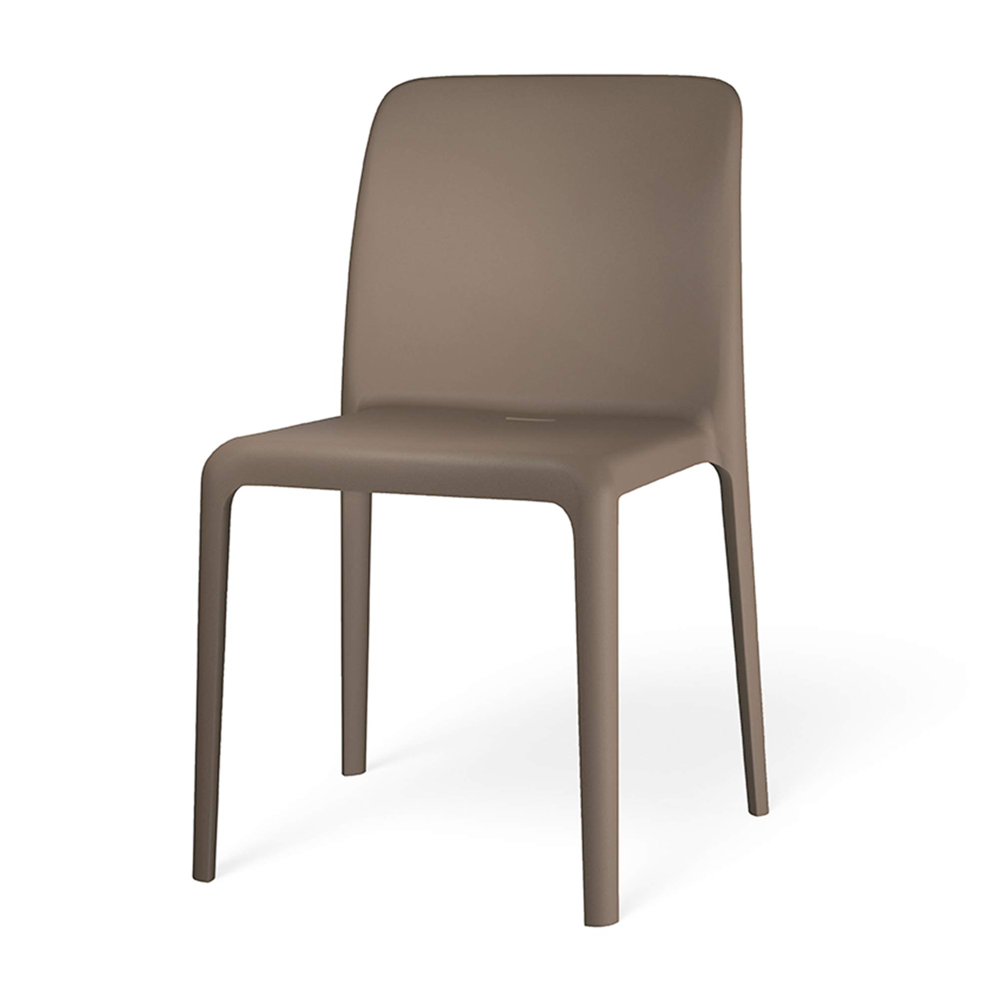 Set 2 sedie in polipropilene colore tortora PUNAT | Maisons du Monde