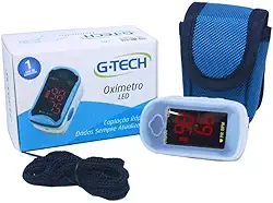 Oxímetro Medidor De Saturação De Oxigenio Portátil Gtech Modelo Led Digital