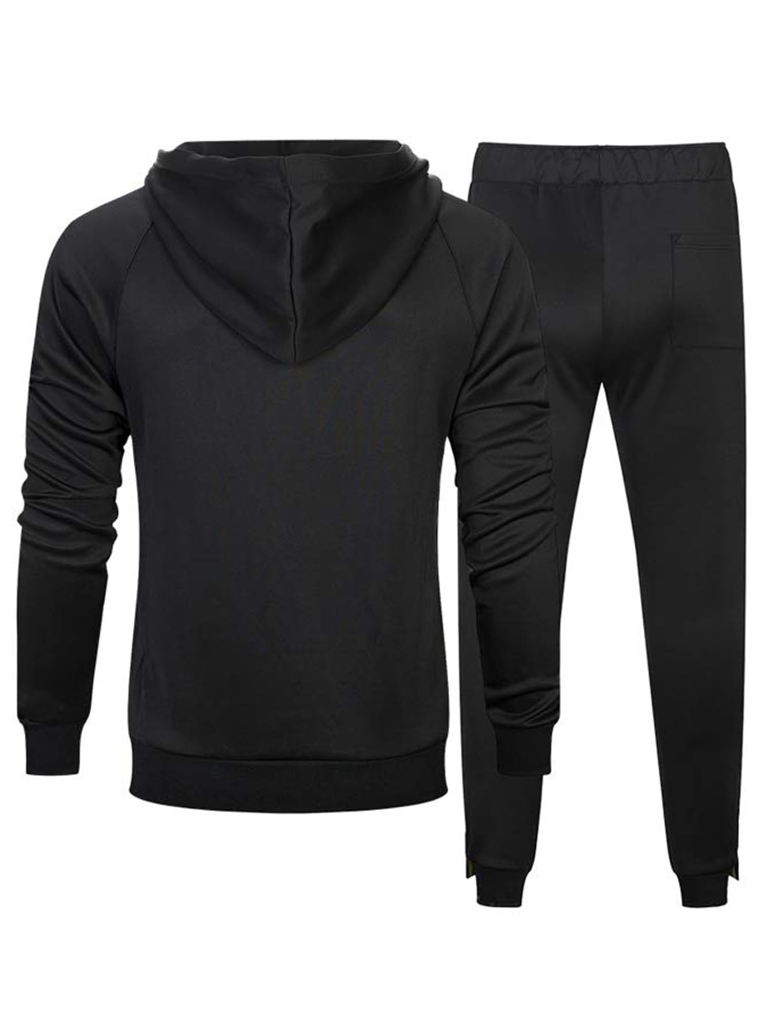 FTCayanz Tuta Uomo Manica Lunga Sportive Atletico Giacca Ginnastica Outwear Felpa con Cerniera Tute Activewear