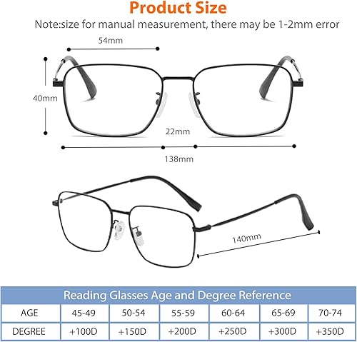 Miniatura 5 de K.LAVER Gafas de lectura fotocrómicas progresivas multifocales para hombre, lentes de sol multifocales de metal con luz azul con lectores
