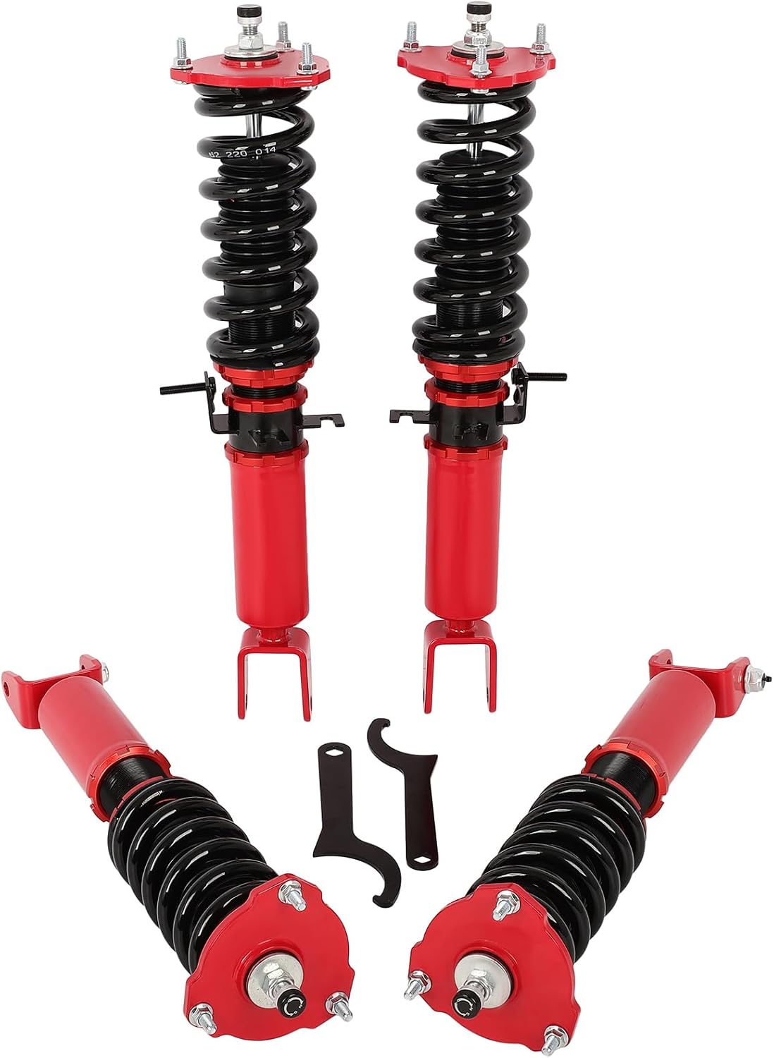 SCITOO Adjustable Damper Coilover Suspensions Shock Struts Kits Assembly Shocks Struts fit for INFINITI for Q50 2014-2023