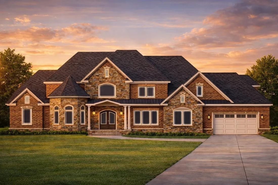 17-1846 HOUSE PLAN - Luxury House Plan with Architect-Approved Blueprint Designs