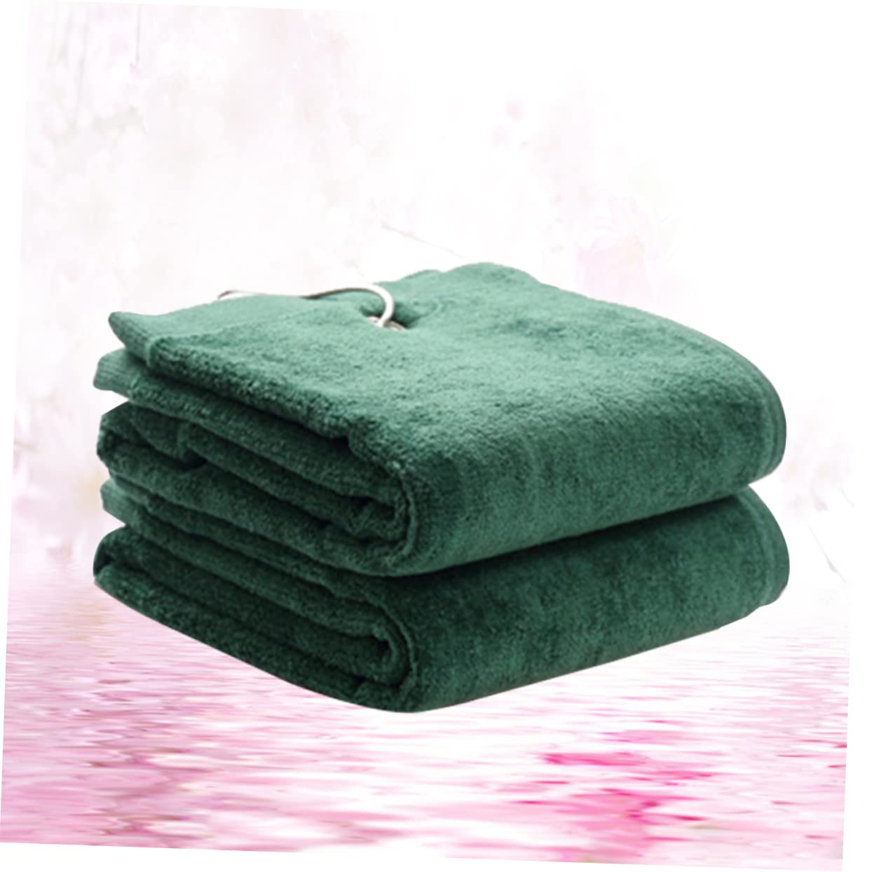 BESPORTBLE 3pezzi Asciugamano Sportivo Microfibra Verde Super Assorbente e Rapida Asciugatura Con Sacchetto Di Trasporto e Gancio Per Golf Spiaggia Palestra e Yoga