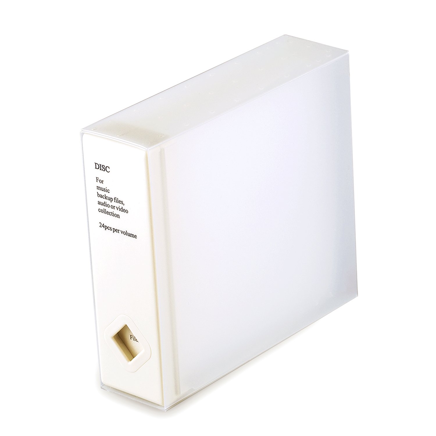 AhfuLife bunte platzsparende Album CD- oder DVD-Aufbewahrungsbox für bis zu 24 Disketten