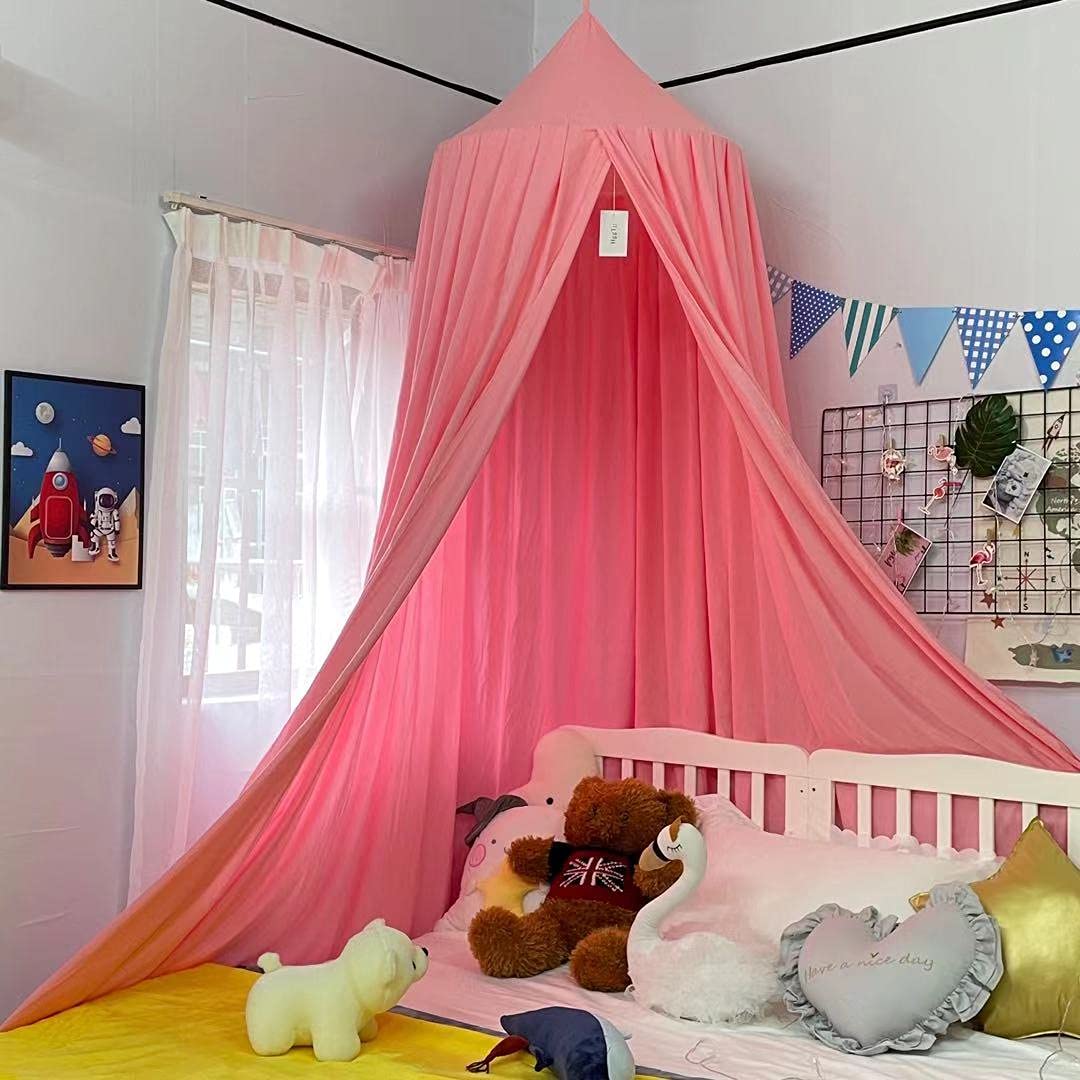 Buy HggTjj Extra Large Kids Bed Canopy Girls Bed Canopy for Pink Girls