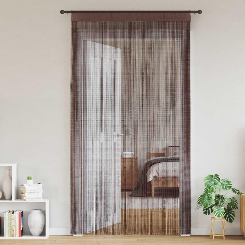 Générique Fadenvorhang, 2 Stück, 100 x 250 cm, Braun
