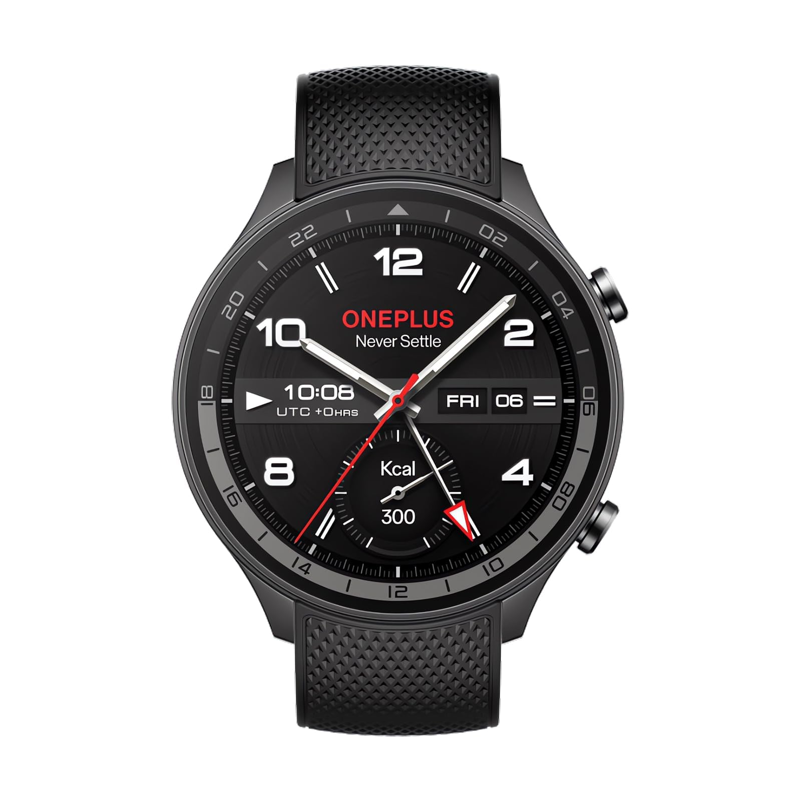 OnePlus Reloj Inteligente Watch 2R Fitness Wellness con GPS de Doble frecuencia, 32 GB de Almacenamiento, autonomía de 100 Horas, estanqueidad 5ATM, Seguimiento de Salud, Pantalla AMOLED, Gris Acero