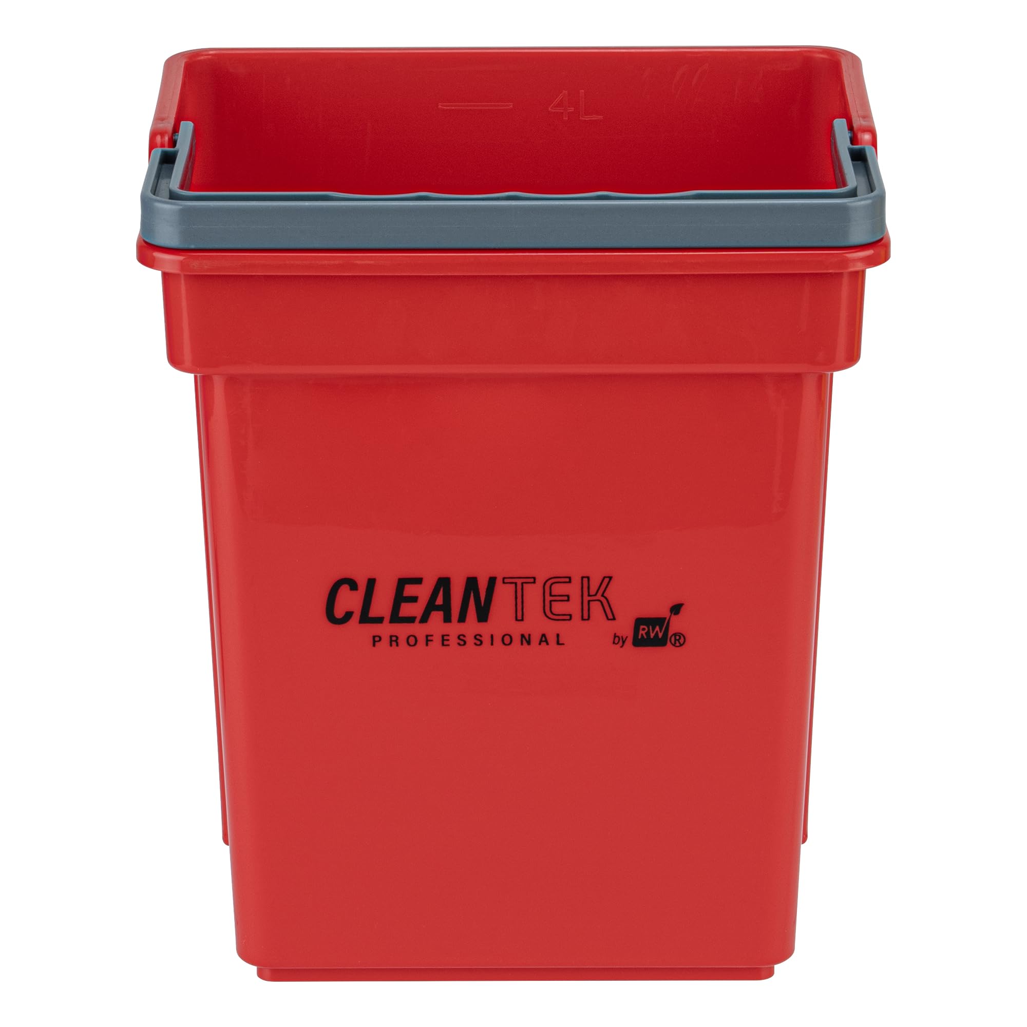 Restaurantware 4 qt Red Cleaning Bucket