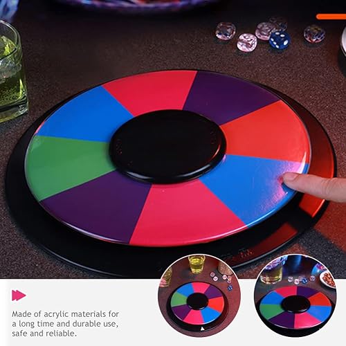 Miniatura 2 de jojofuny Rueda de premios de doble cara, material de ruleta para fiestas, KTV, reuniones familiares, premios, accesorios de juego divertido para